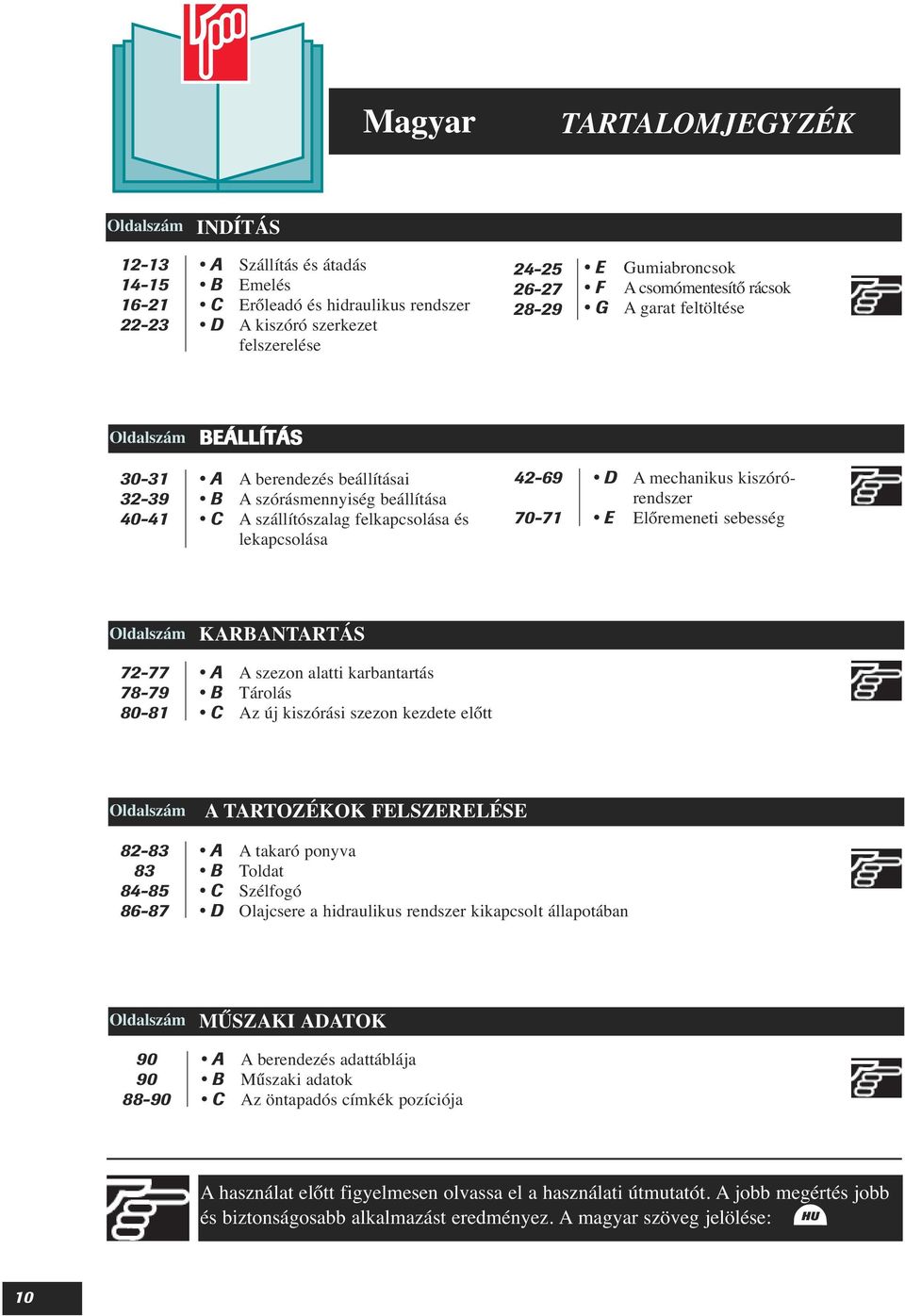 S80-S120-S160-D190 Original Instructions Eredeti tájékoztató Technický  popis - PDF Ingyenes letöltés