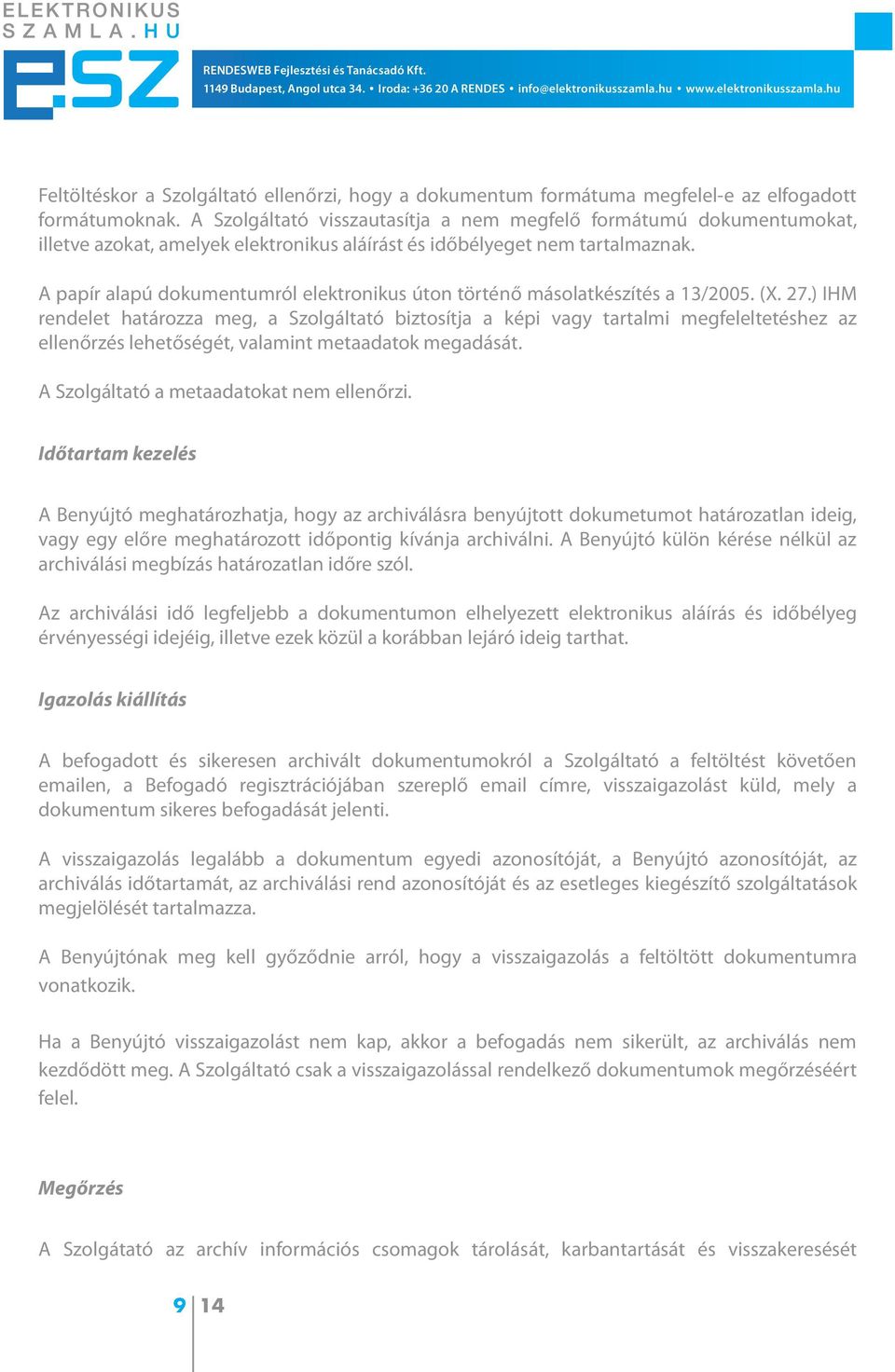 A papír alapú dokumentumról elektronikus úton történő másolatkészítés a 13/2005. (X. 27.