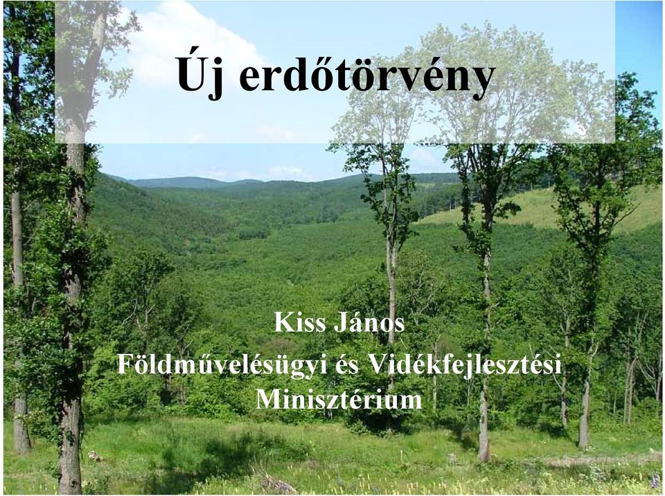 Földművelésügyi és