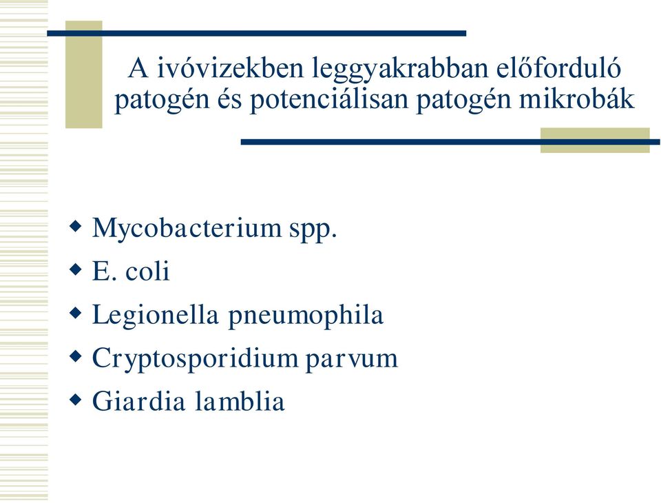 Mycobacterium spp. E.