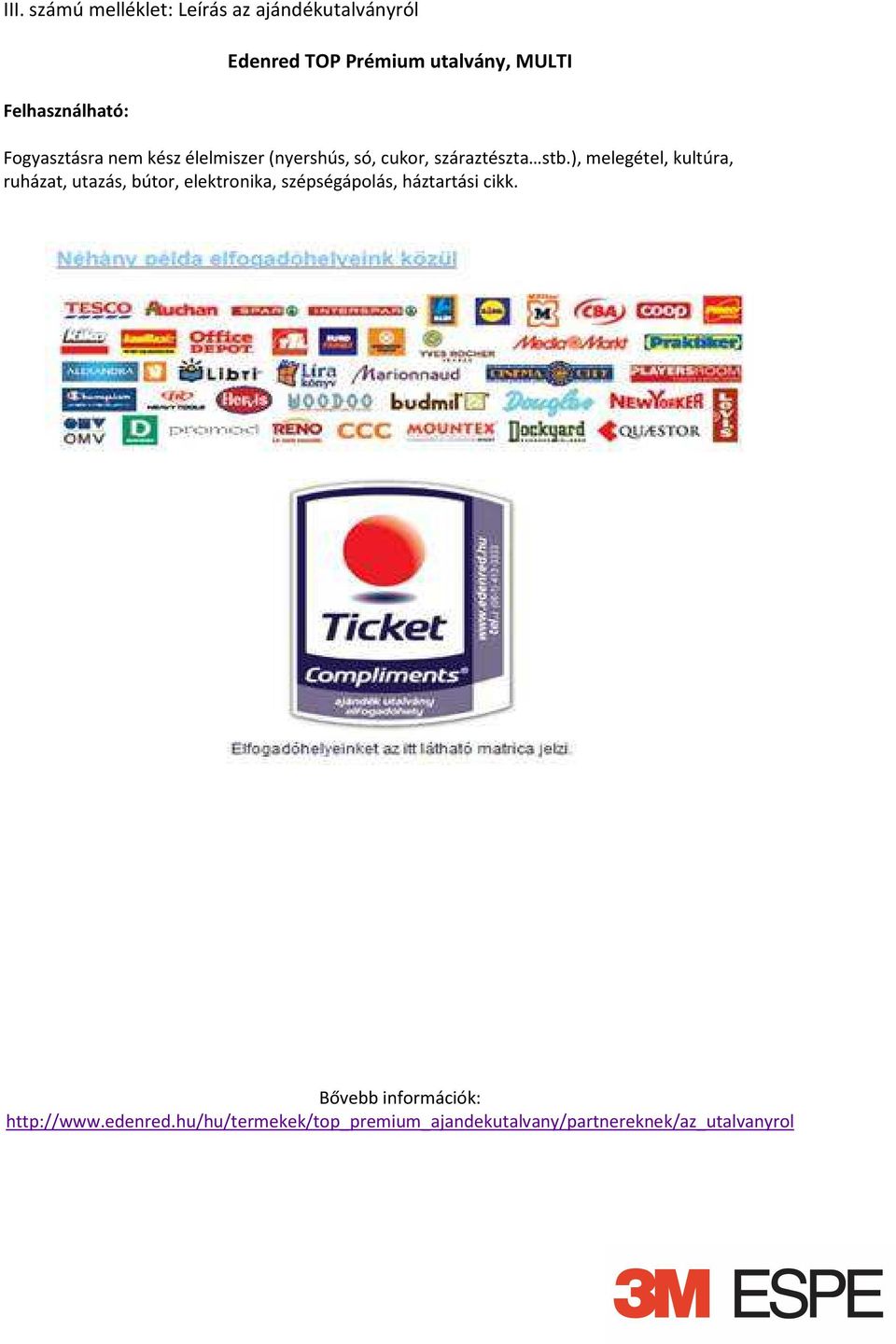 ), melegétel, kultúra, ruházat, utazás, bútor, elektronika, szépségápolás, háztartási cikk.