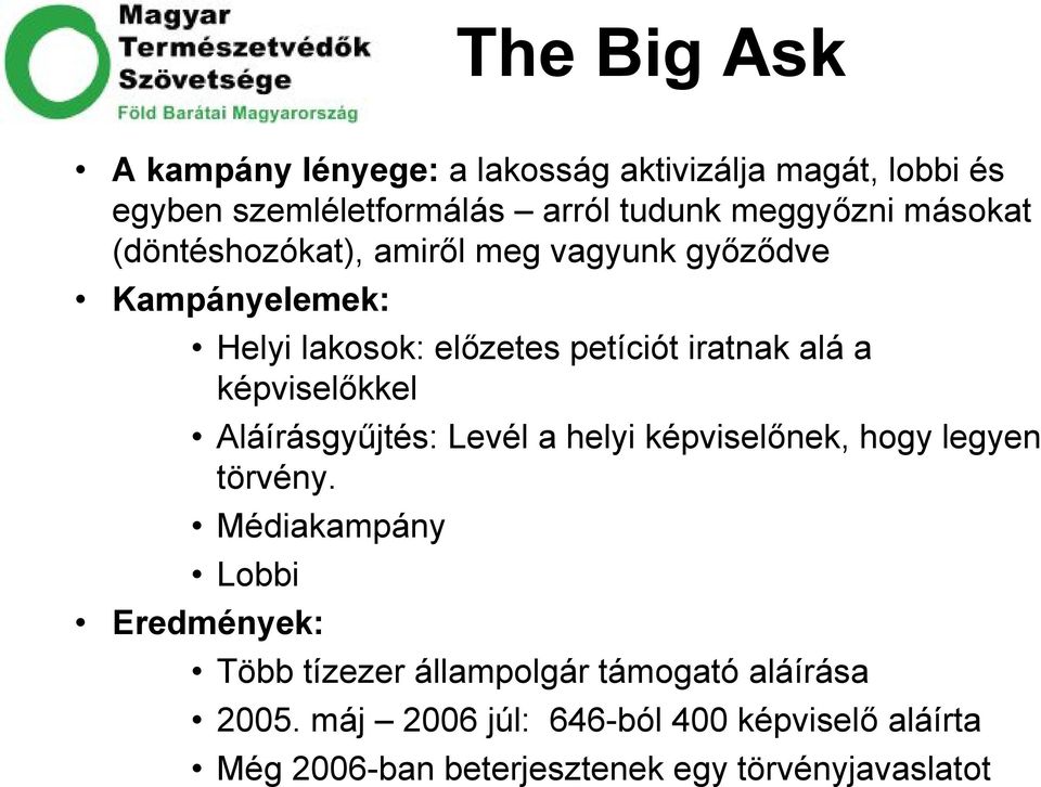 képviselőkkel Aláírásgyűjtés: Levél a helyi képviselőnek, hogy legyen törvény.