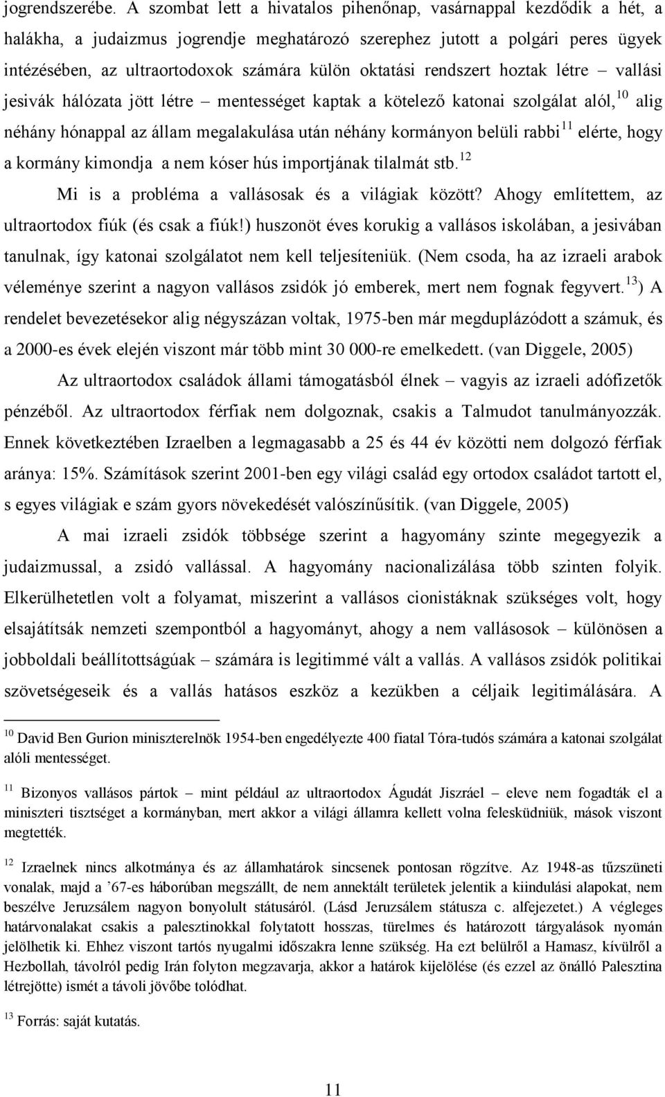 oktatási rendszert hoztak létre vallási jesivák hálózata jött létre mentességet kaptak a kötelező katonai szolgálat alól, 10 alig néhány hónappal az állam megalakulása után néhány kormányon belüli