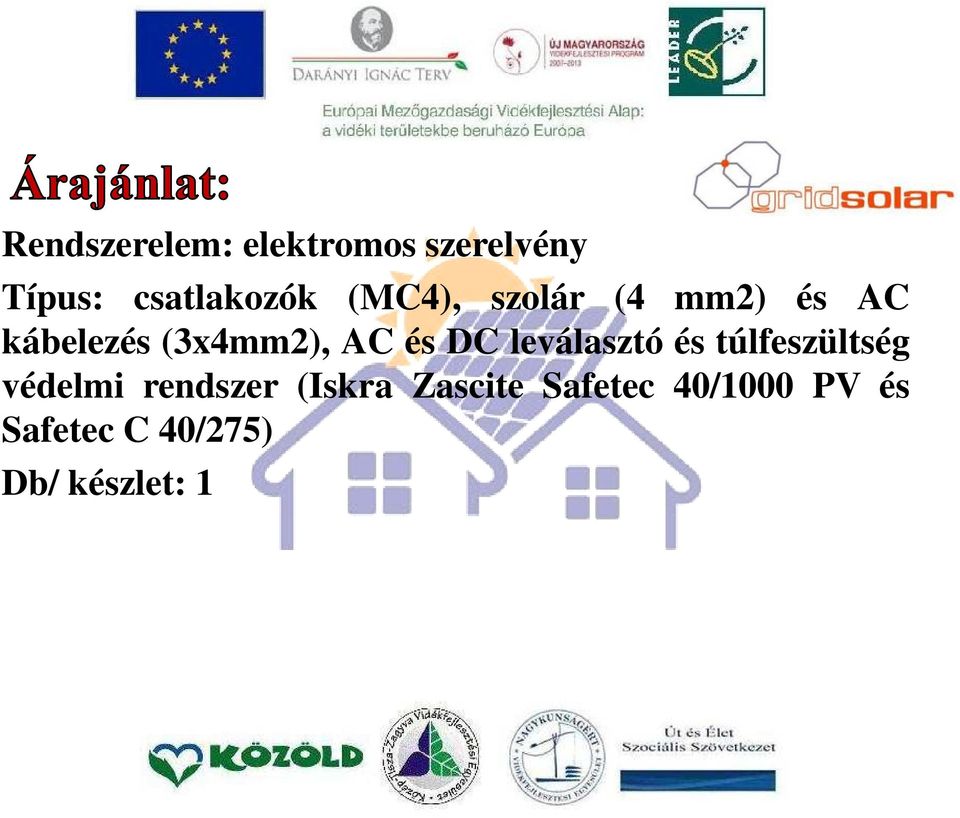 leválasztó és túlfeszültség védelmi rendszer (Iskra