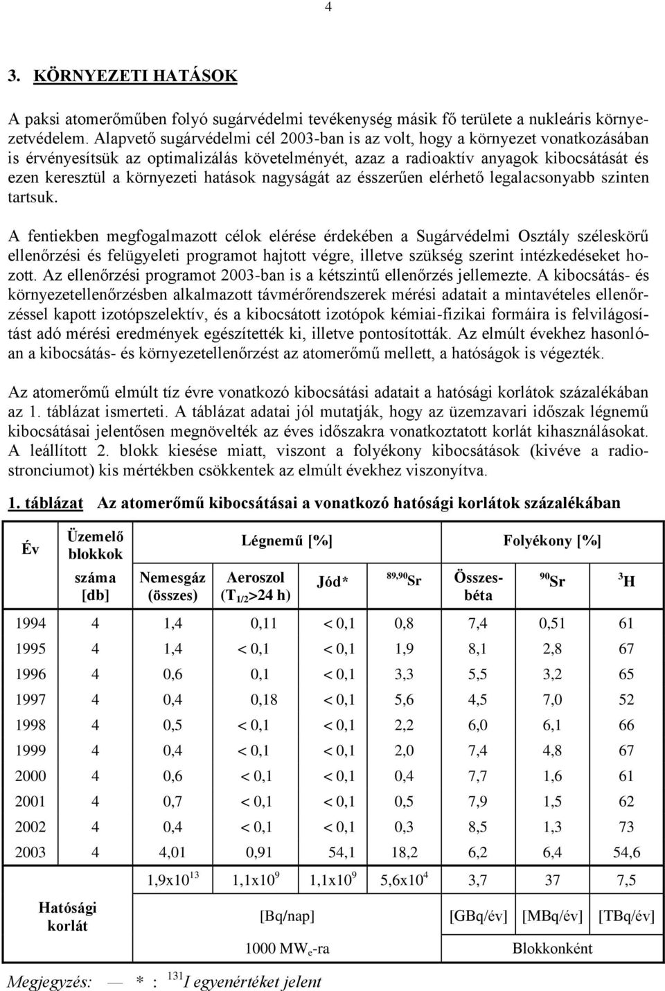 hatások nagyságát az ésszerűen elérhető legalacsonyabb szinten tartsuk.