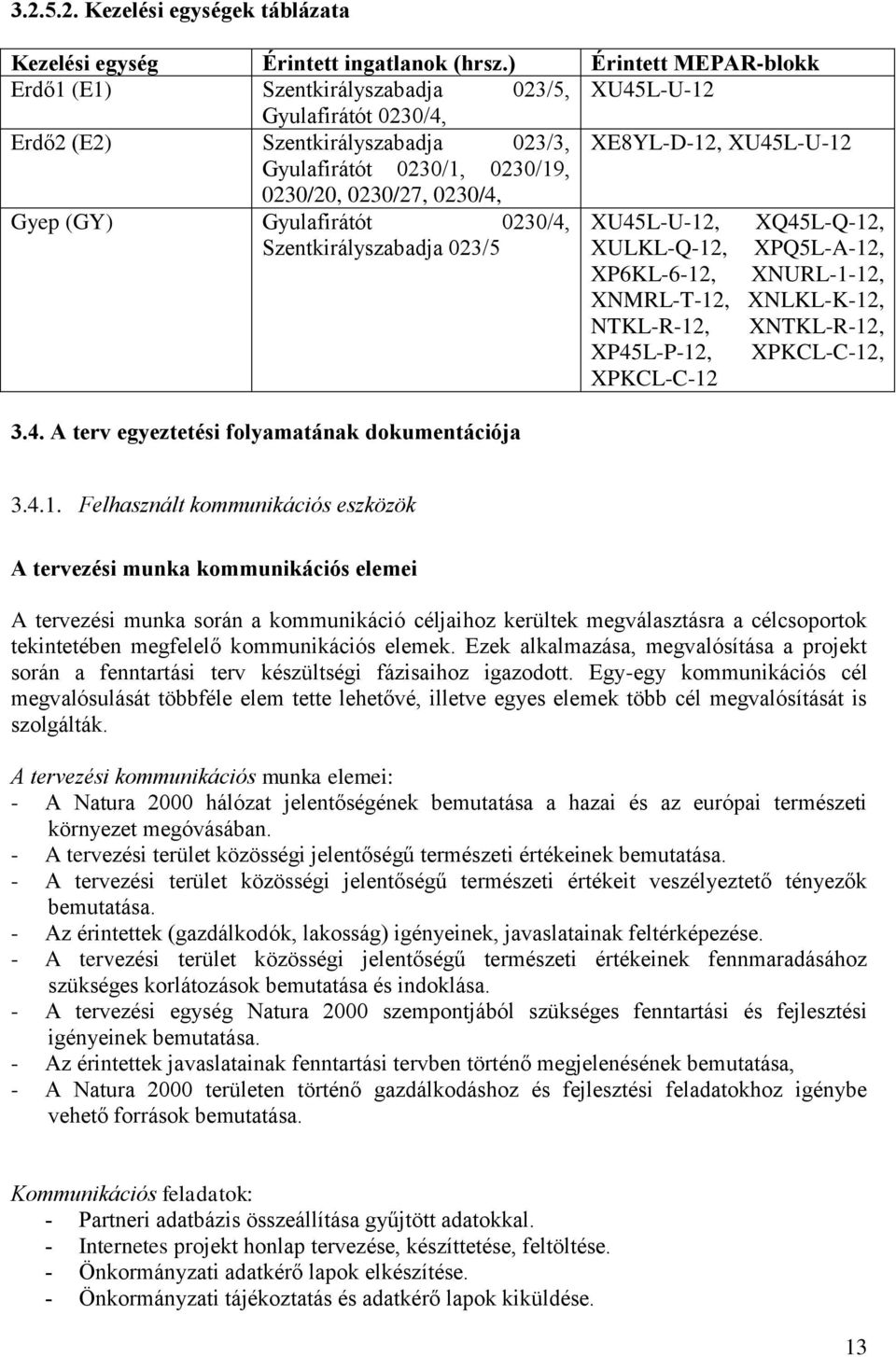 0230/27, 0230/4, Gyep (GY) Gyulafirátót 0230/4, XU45L-U-12, XQ45L-Q-12, Szentkirályszabadja 023/5 XULKL-Q-12, XPQ5L-A-12, XP6KL-6-12, XNURL-1-12, XNMRL-T-12, XNLKL-K-12, NTKL-R-12, XNTKL-R-12,