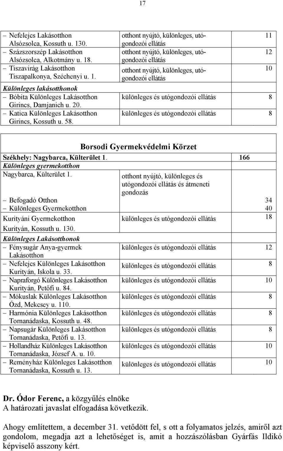 otthont nyújtó, különleges, utógondozói ellátás otthont nyújtó, különleges, utógondozói ellátás otthont nyújtó, különleges, utógondozói ellátás különleges és utógondozói ellátás 8 különleges és