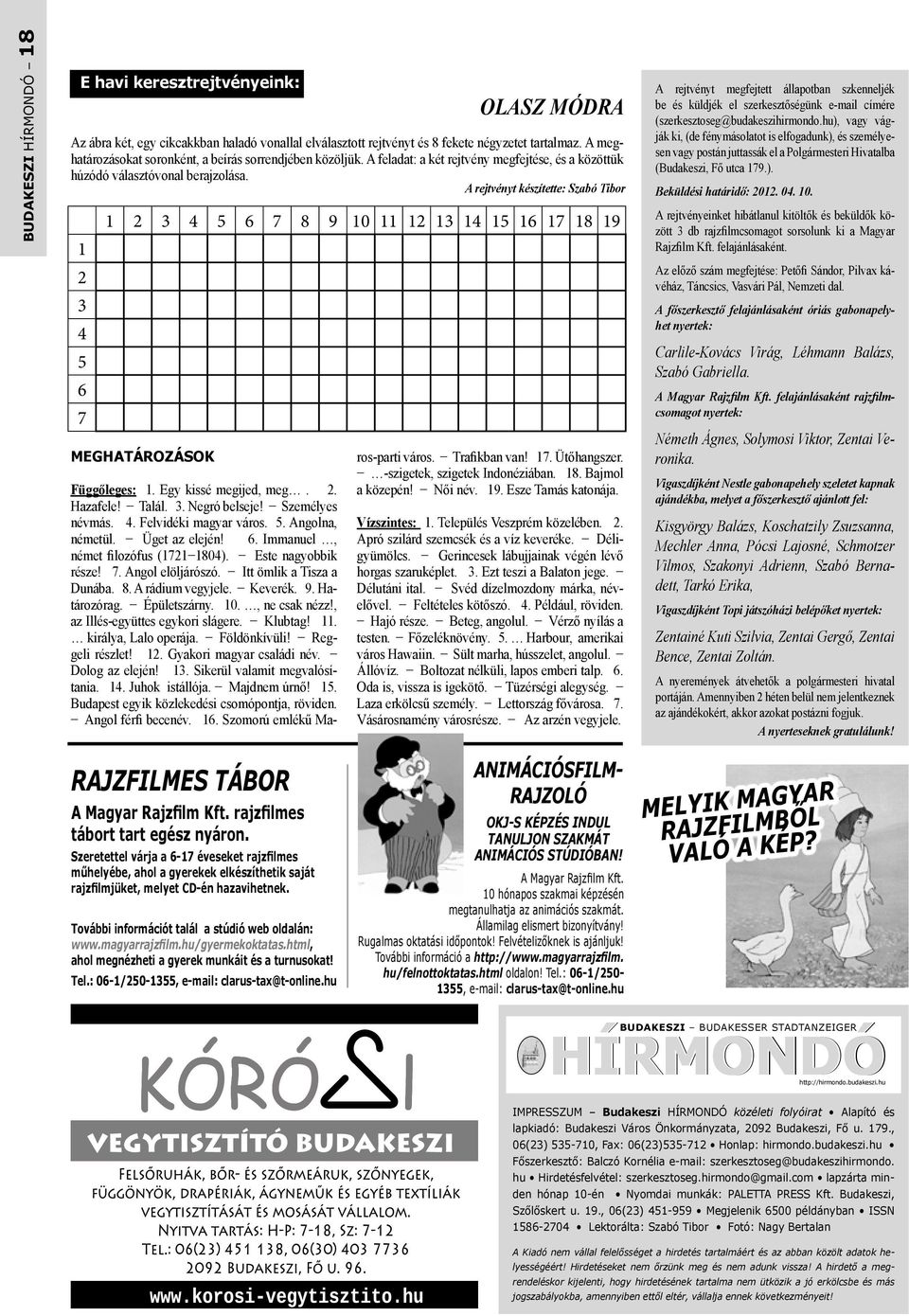 BUDAKESZI BUDAKESSER STADTANZEIGER. XXI. évf szeptember. Családi nap Bővebben a 16