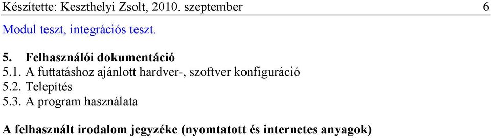 Felhasználói dokumentáció 5.1.