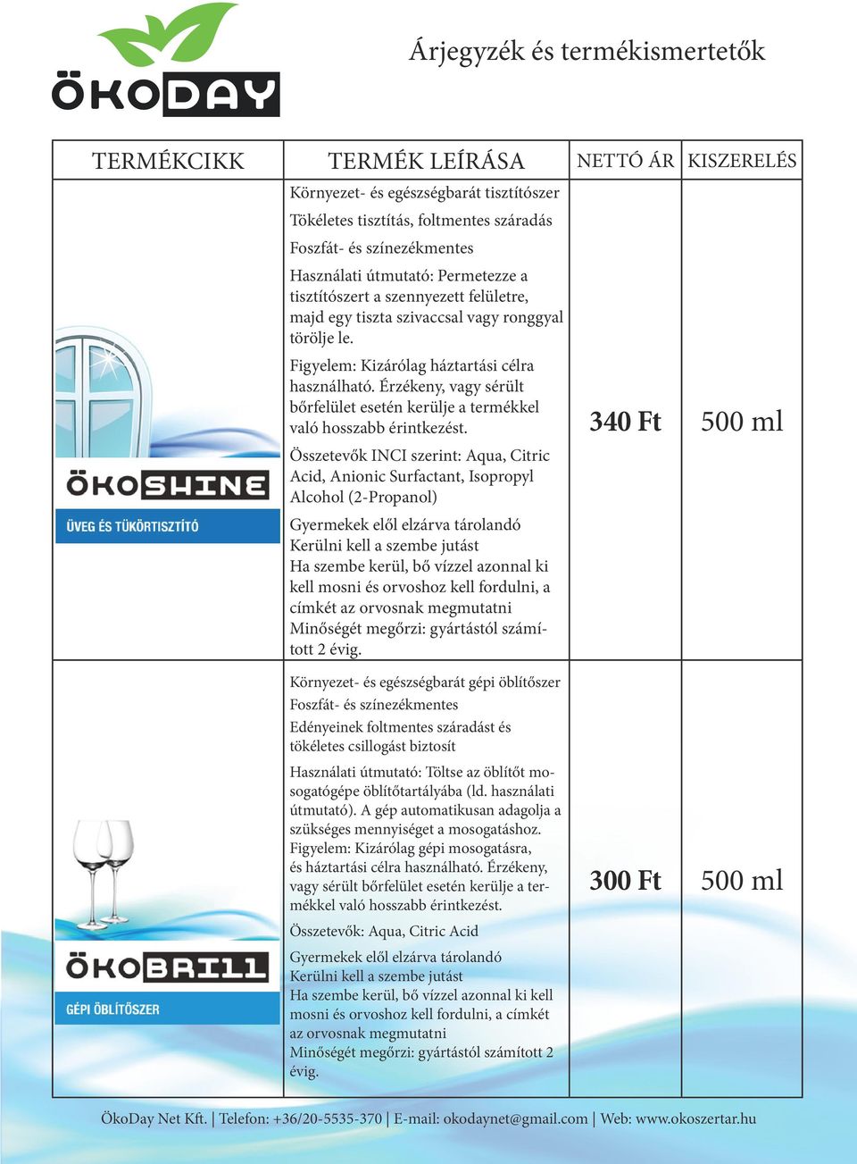 Érzékeny, vagy sérült bőrfelület esetén kerülje a termékkel Összetevők INCI szerint: Aqua, Citric Acid, Anionic Surfactant, Isopropyl Alcohol (2-Propanol) Minőségét megőrzi: gyártástól számított 2