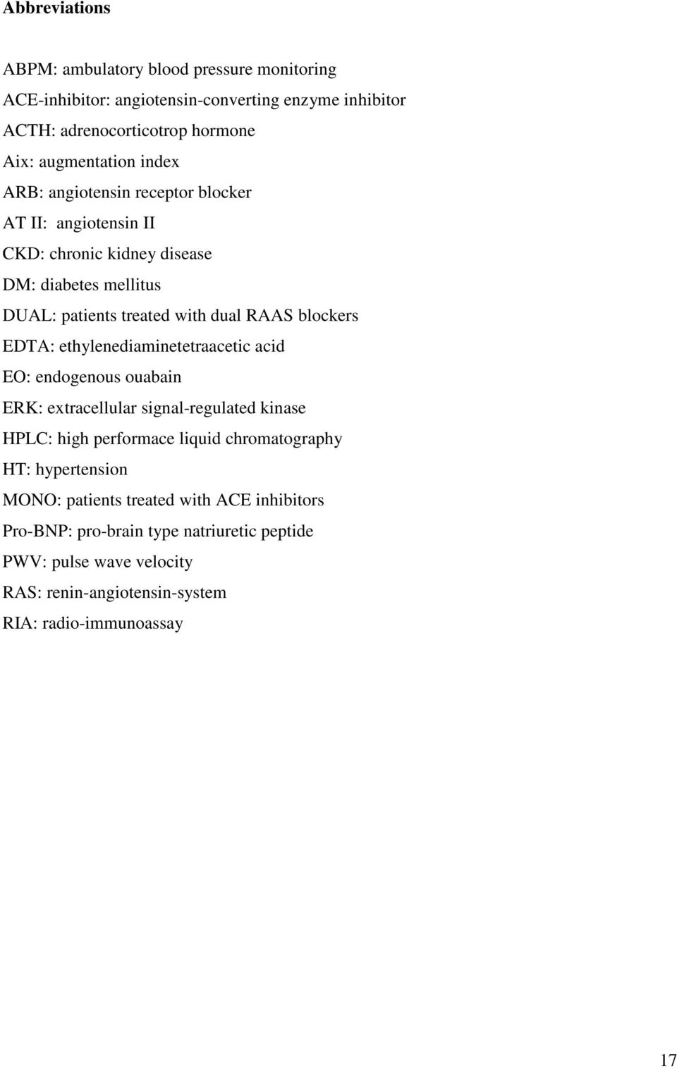 EDTA: ethylenediaminetetraacetic acid EO: endogenous ouabain ERK: extracellular signal-regulated kinase HPLC: high performace liquid chromatography HT: