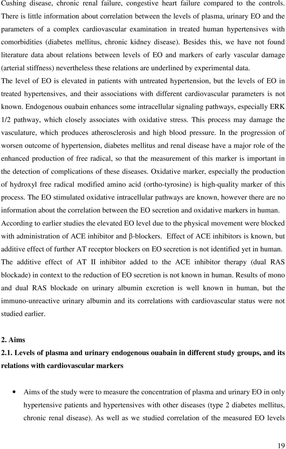(diabetes mellitus, chronic kidney disease).