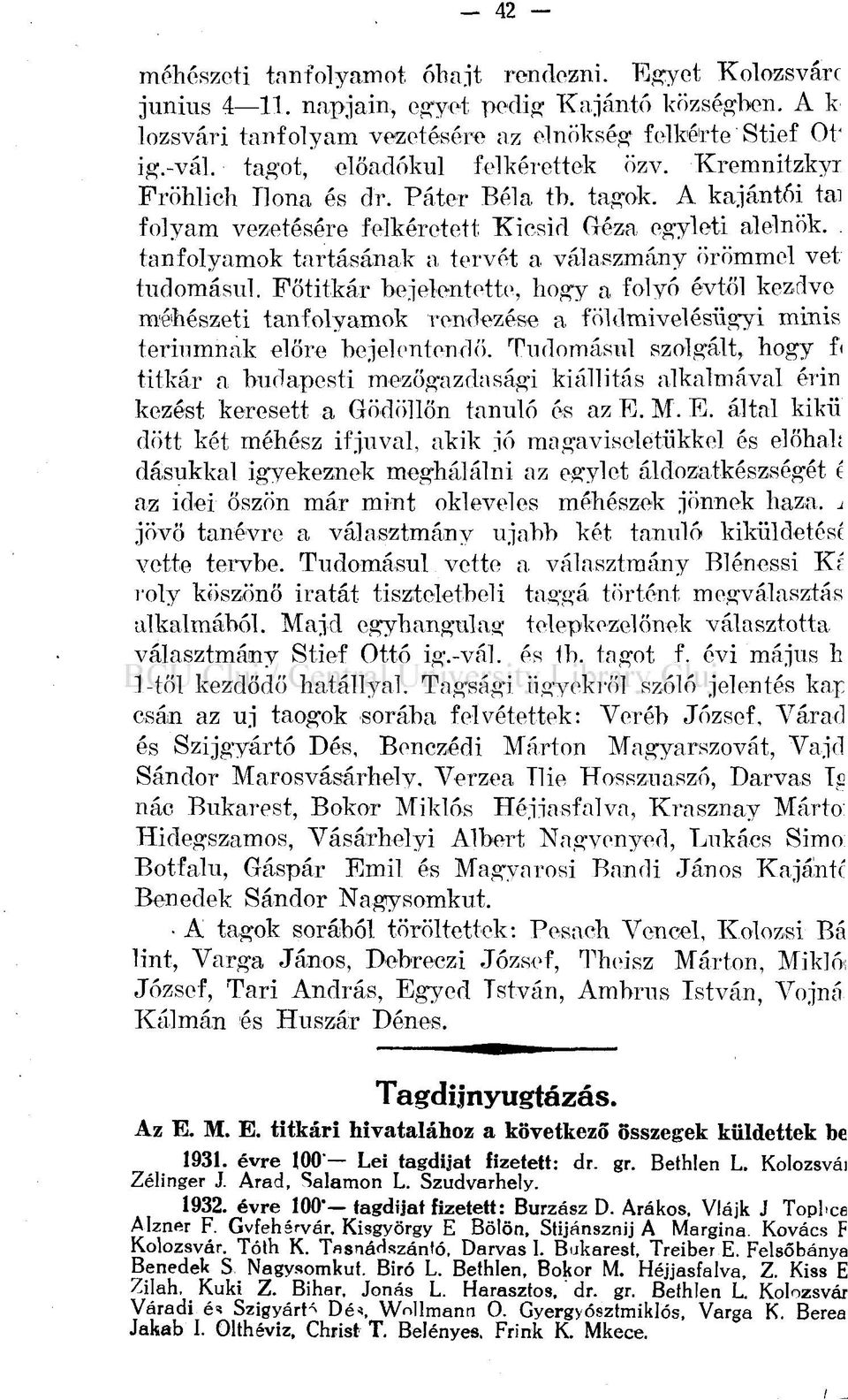 . tanfolyamok tartásának a tervét a válaszmány örömmel vet tudomásul.