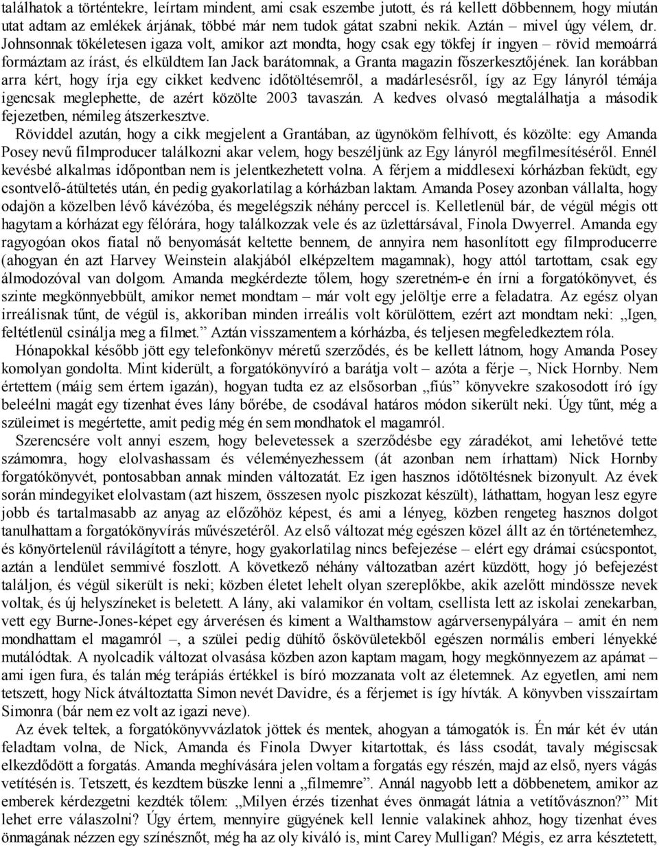 Kozmopolita randevú szabályok