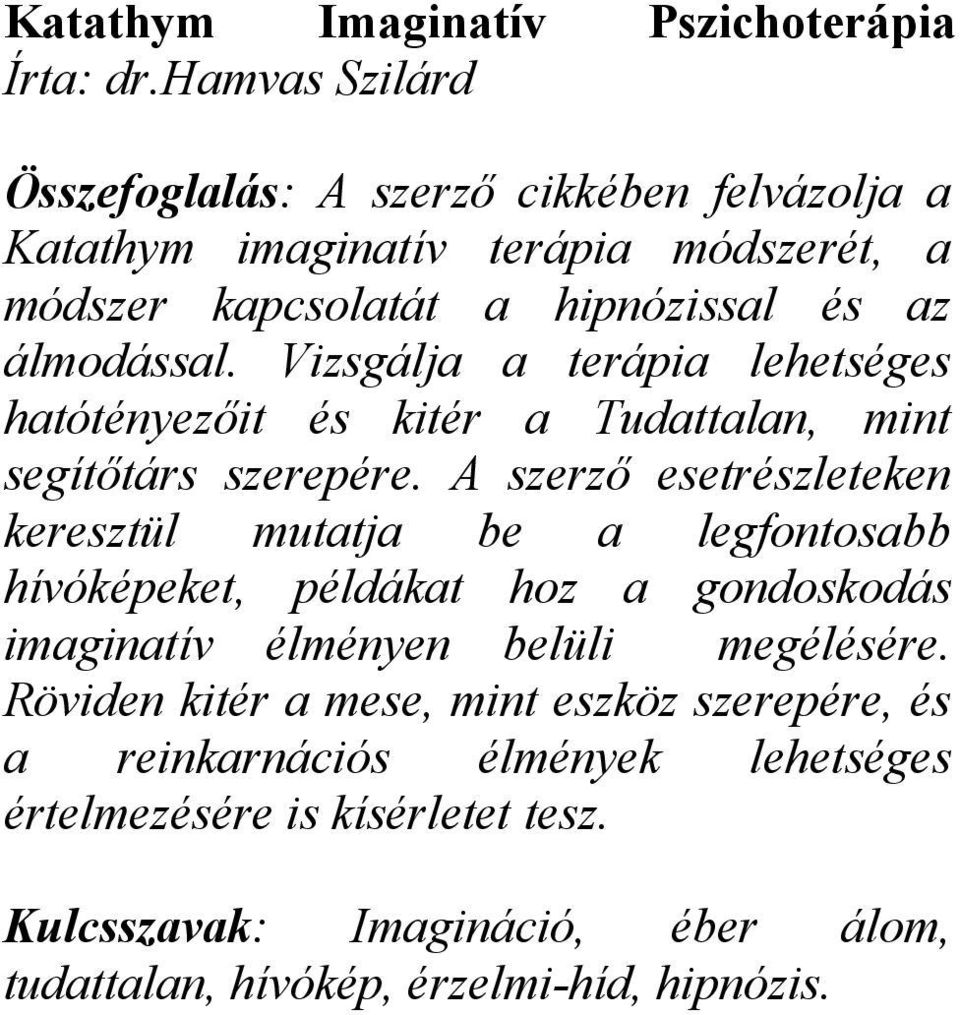 Randevú hipnózis