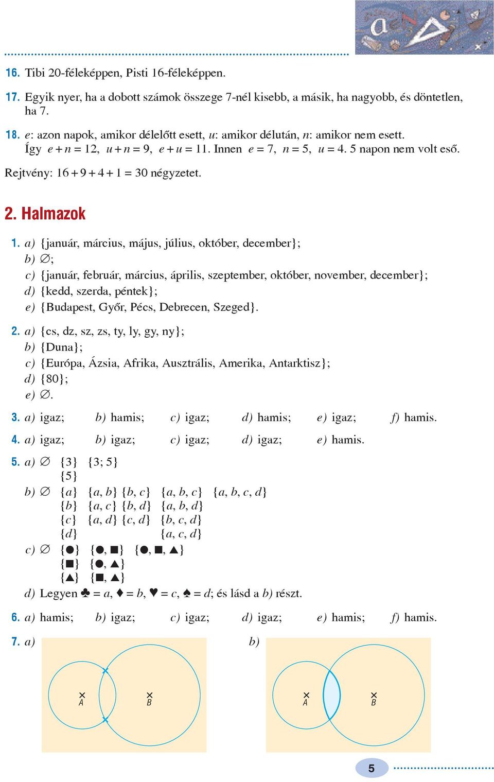 Sokszínû matematika 9. A KITÛZÖTT FELADATOK EREDMÉNYE - PDF Free Download