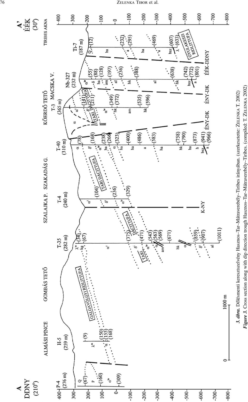 irányában. (szerkesztette: ZELENKA T. 2002) Figure 3.