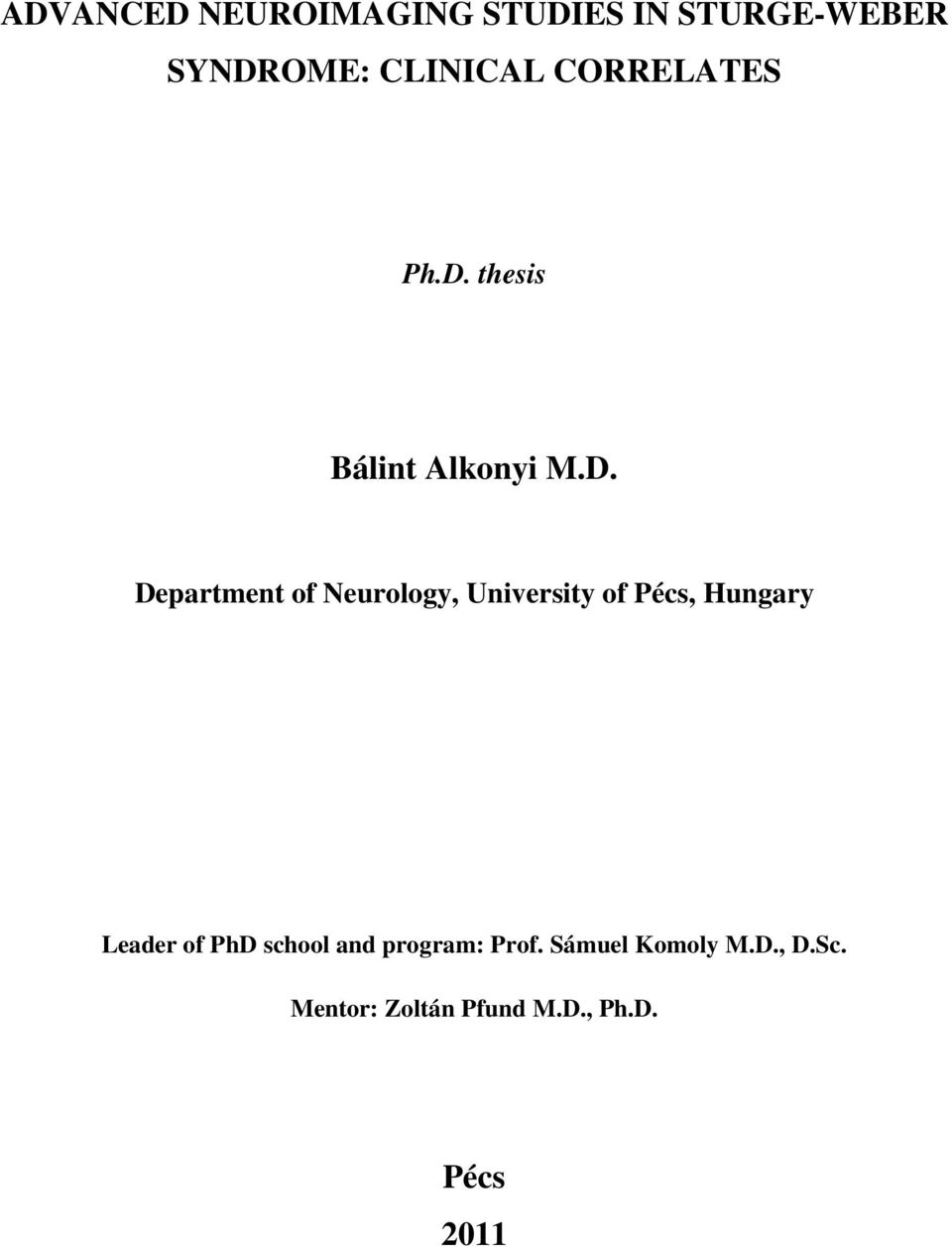 thesis Bálint Alkonyi M.D.