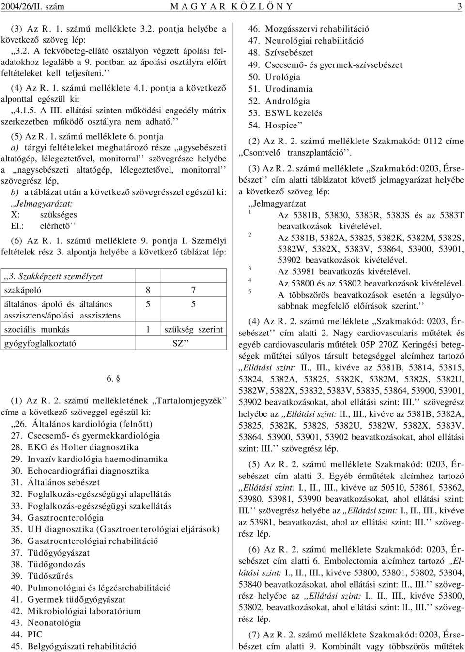 ellátási szinten mûködési engedély mátrix szerkezetben mûködõ osztályra nem adható. (5) Az R. 1. számú melléklete 6.