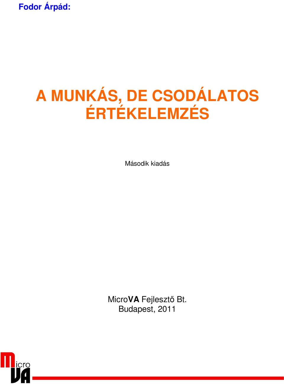 Második kiadás MicroVA
