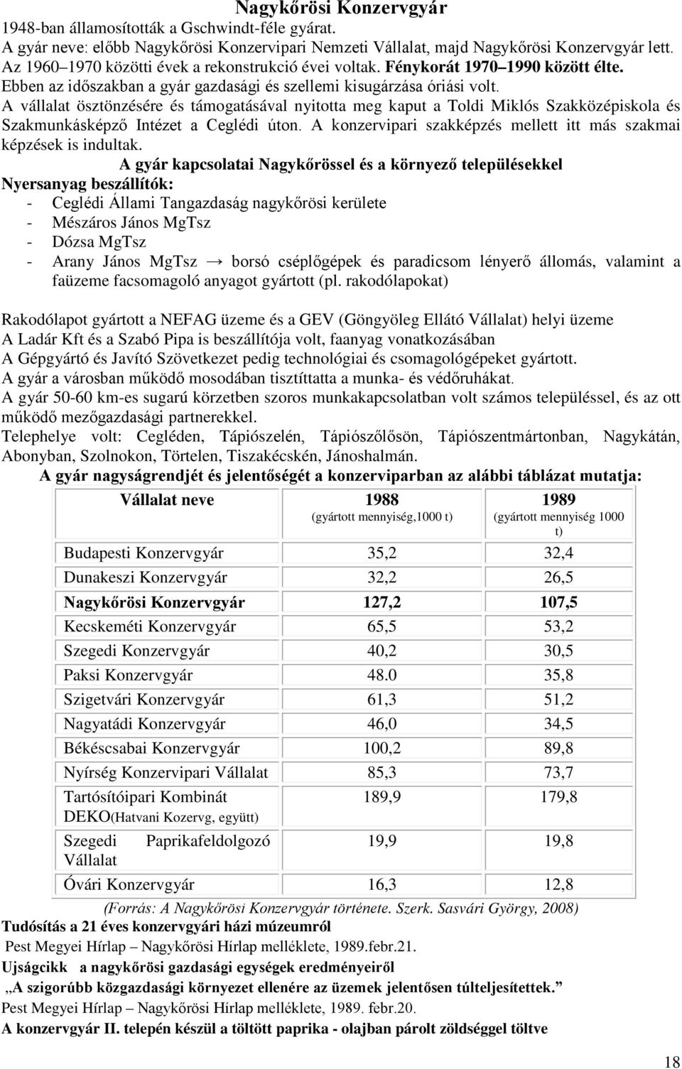 A vállalat ösztönzésére és támogatásával nyitotta meg kaput a Toldi Miklós Szakközépiskola és Szakmunkásképző Intézet a Ceglédi úton.