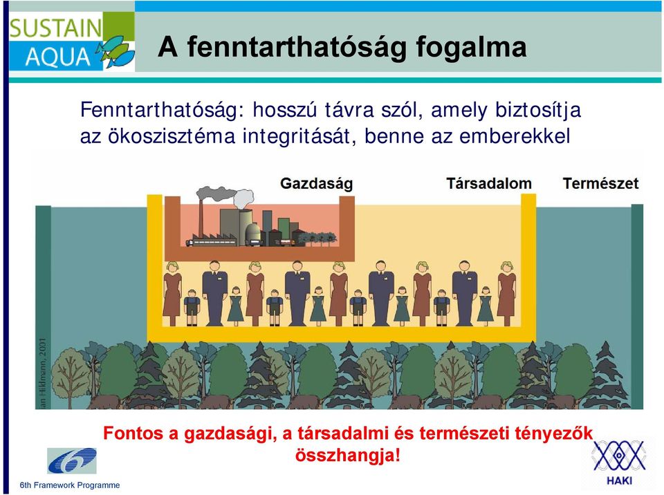 ökoszisztéma integritását, benne az emberekkel