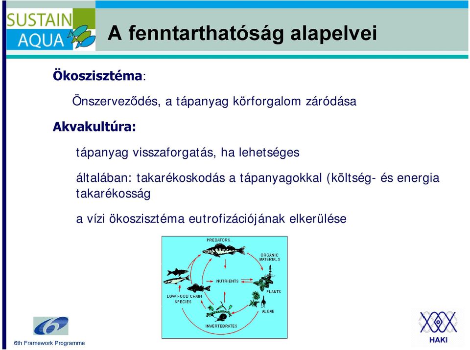 visszaforgatás, ha lehetséges általában: takarékoskodás a