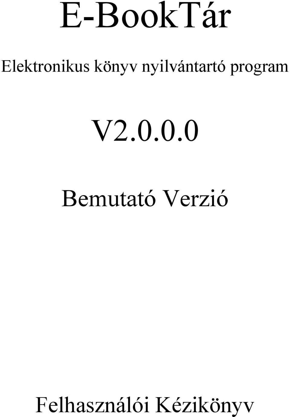 program V2.0.