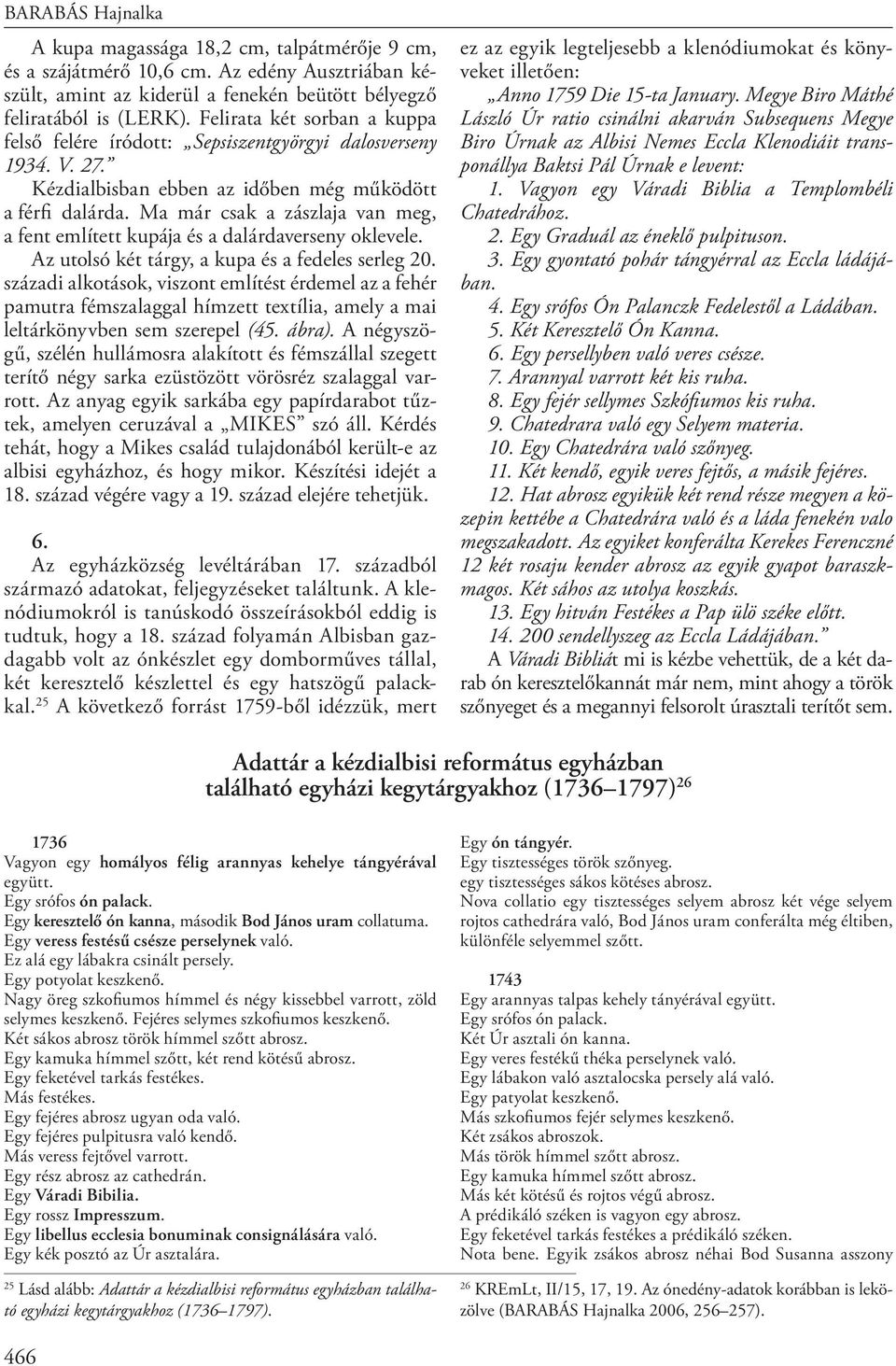 Ma már csak a zászlaja van meg, a fent említett kupája és a dalárdaverseny oklevele. Az utolsó két tárgy, a kupa és a fedeles serleg 20.