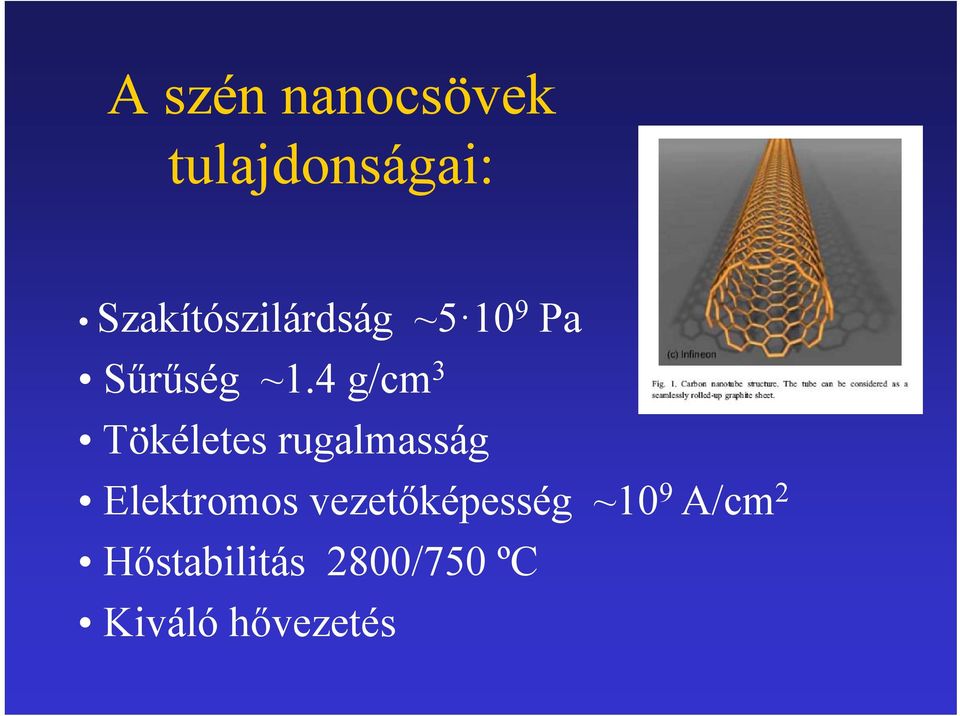 4 g/cm 3 Tökéletes rugalmasság Elektromos