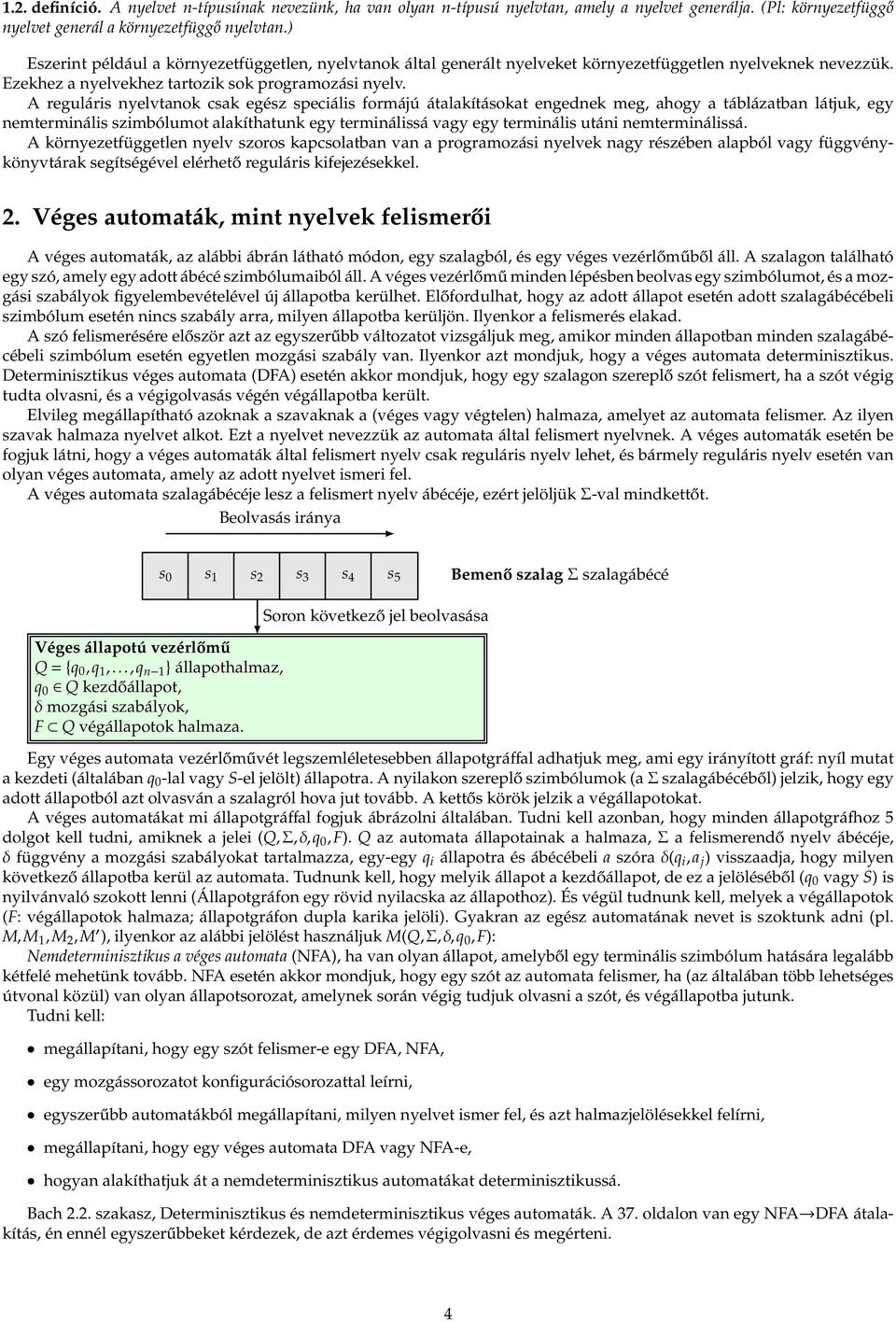 Formális nyelvek és automaták - PDF Ingyenes letöltés