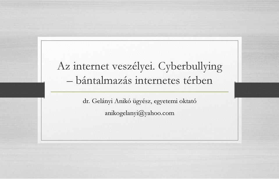 internetes térben dr.