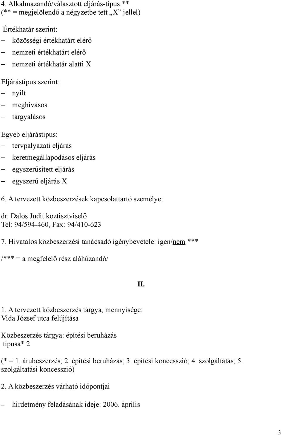 megfelelő rész aláhúzandó/ II.