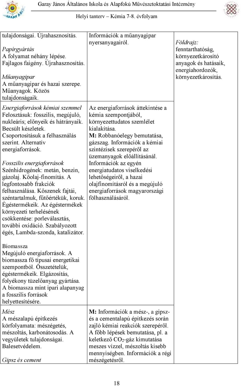 Fosszilis energiaforrások Szénhidrogének: metán, benzin, gázolaj. Kőolaj-finomítás. A legfontosabb frakciók felhasználása. Kőszenek fajtái, széntartalmuk, fűtőértékük, koruk. Égéstermékeik.