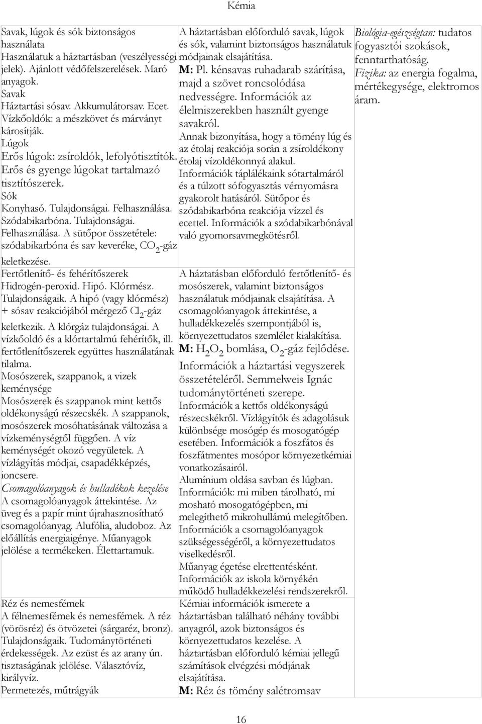 Szódabikarbóna. Tulajdonságai. Felhasználása. A sütőpor összetétele: szódabikarbóna és sav keveréke, CO 2 -gáz keletkezése. Fertőtlenítő- és fehérítőszerek Hidrogén-peroxid. Hipó. Klórmész.