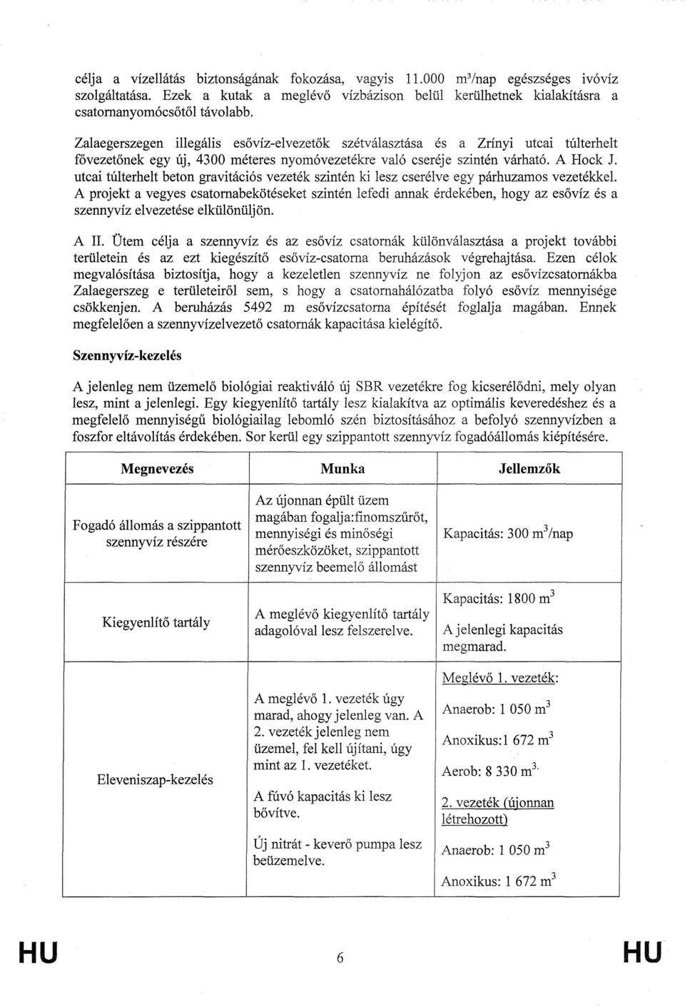 utcai túlterhelt beton gravitációs vezeték szintén ki lesz cserélve egy párhuzamos vezetékkel.