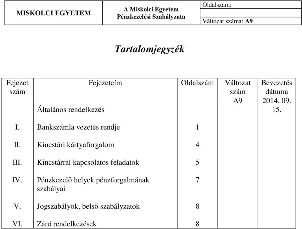 Bankszámla vezetés rendje Kincstári kártyaforgalom Kincstárral kapcsolatos feladatok
