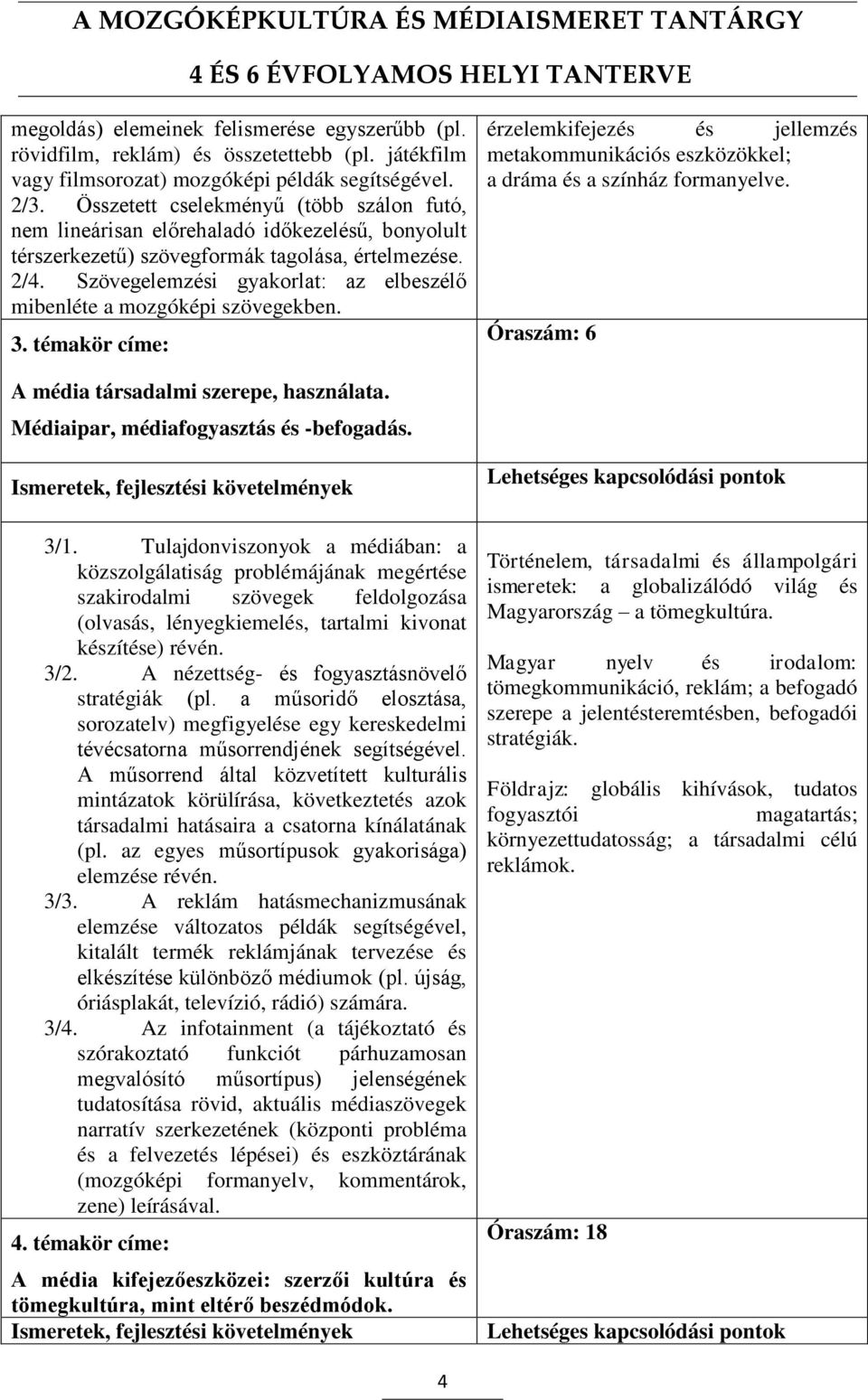 Szövegelemzési gyakorlat: az elbeszélő mibenléte a mozgóképi szövegekben. 3. témakör címe: érzelemkifejezés és jellemzés metakommunikációs eszközökkel; a dráma és a színház formanyelve.