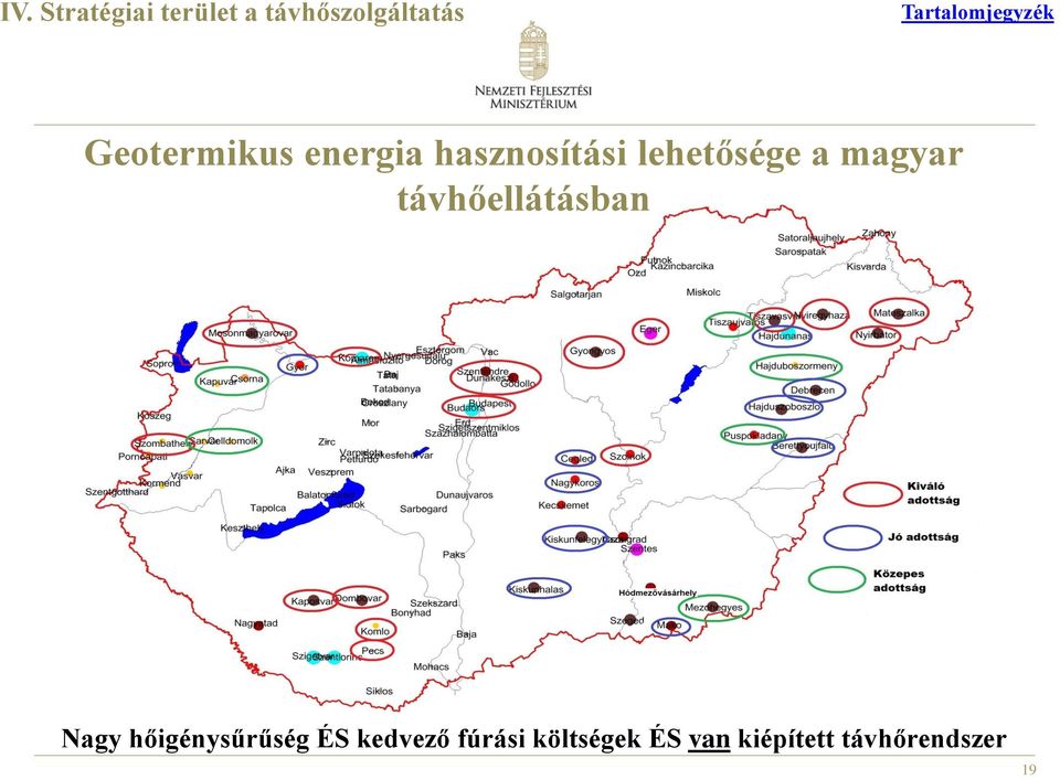 magyar távhőellátásban Nagy hőigénysűrűség ÉS