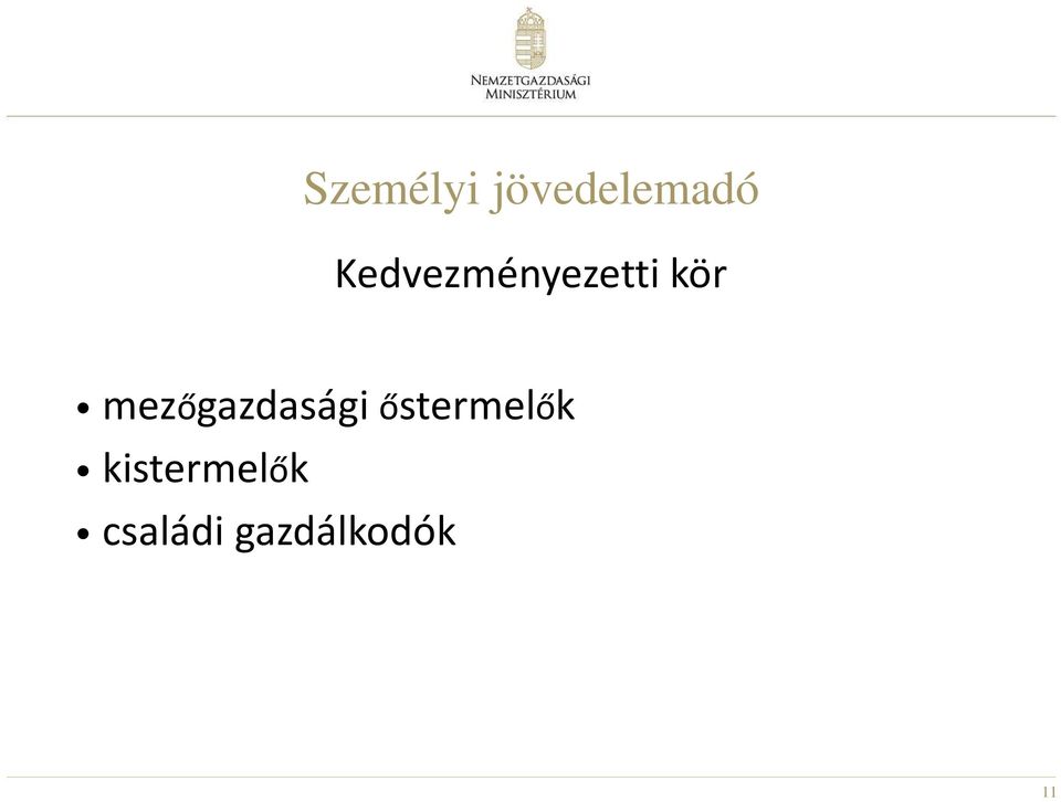 mezőgazdasági őstermelők