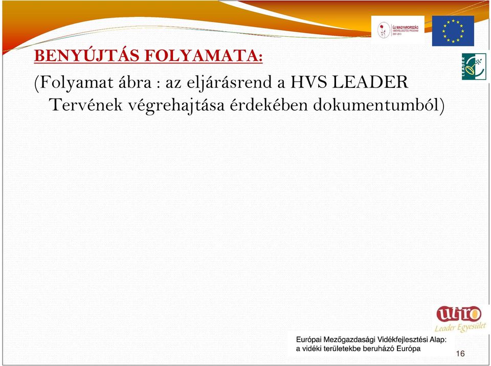 eljárásrend a HVS LEADER