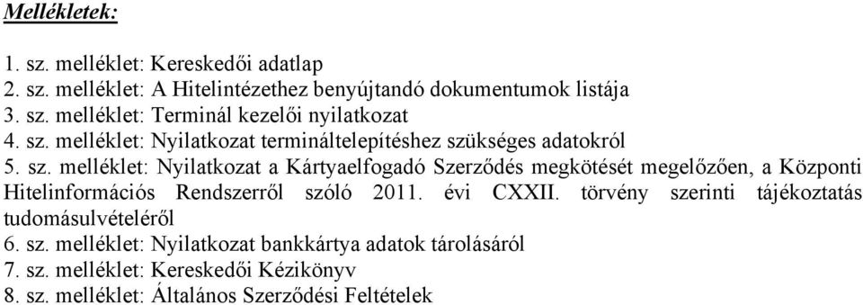 kséges adatokról 5. sz.