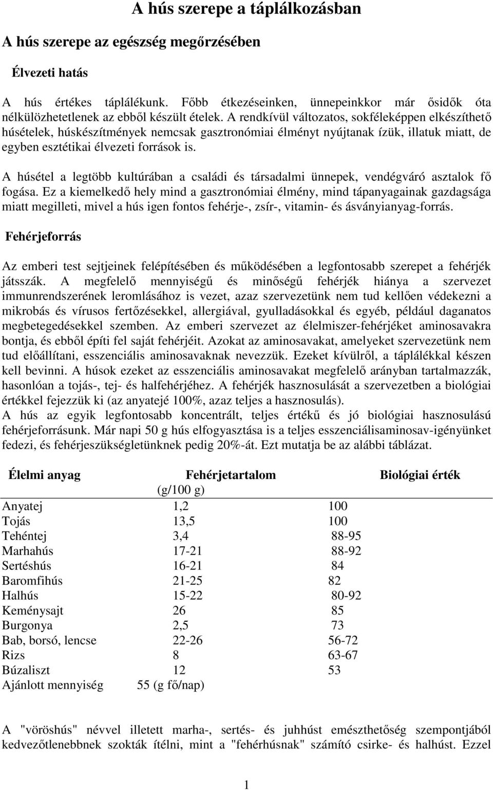 A rendkívül változatos, sokféleképpen elkészíthetı húsételek, húskészítmények nemcsak gasztronómiai élményt nyújtanak ízük, illatuk miatt, de egyben esztétikai élvezeti források is.