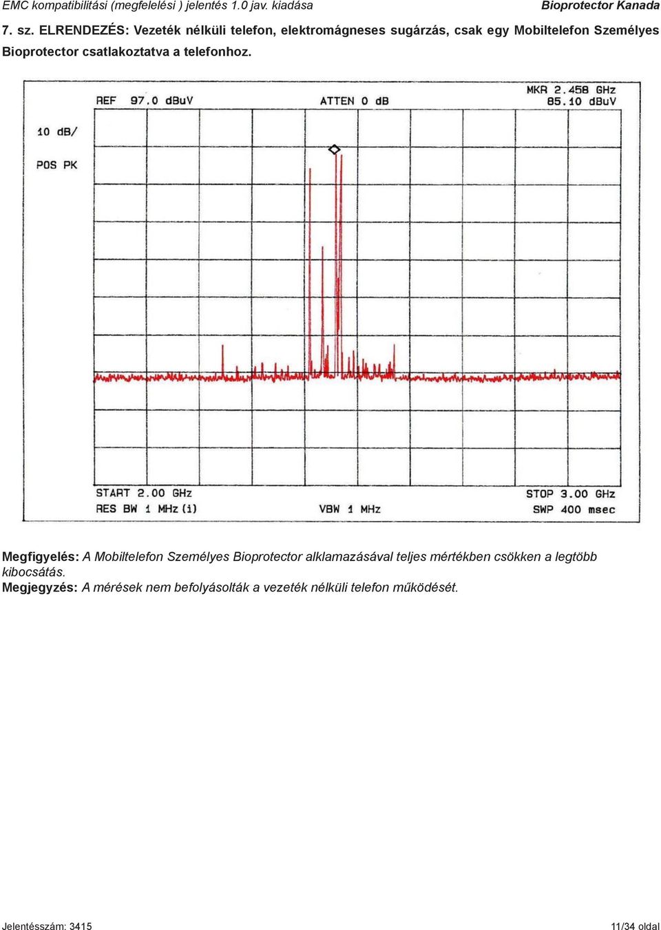 Személyes Bioprotector csatlakoztatva a telefonhoz.