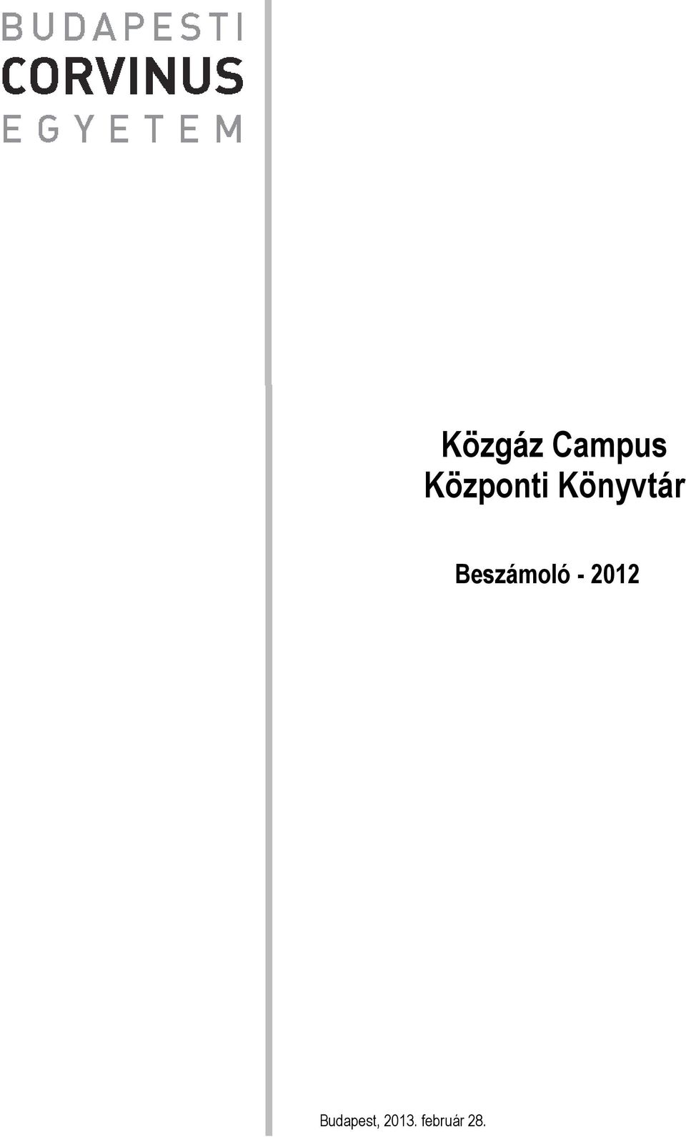 Beszámoló - 2012