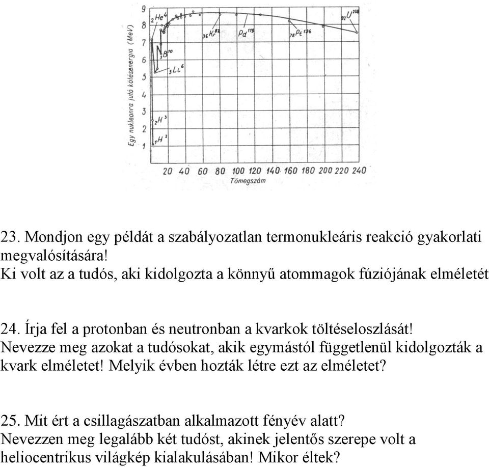 Írja fel a protonban és neutronban a kvarkok töltéseloszlását!