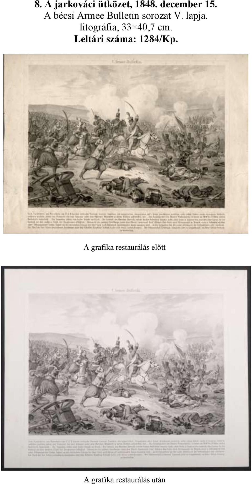 A bécsi Armee Bulletin sorozat V.