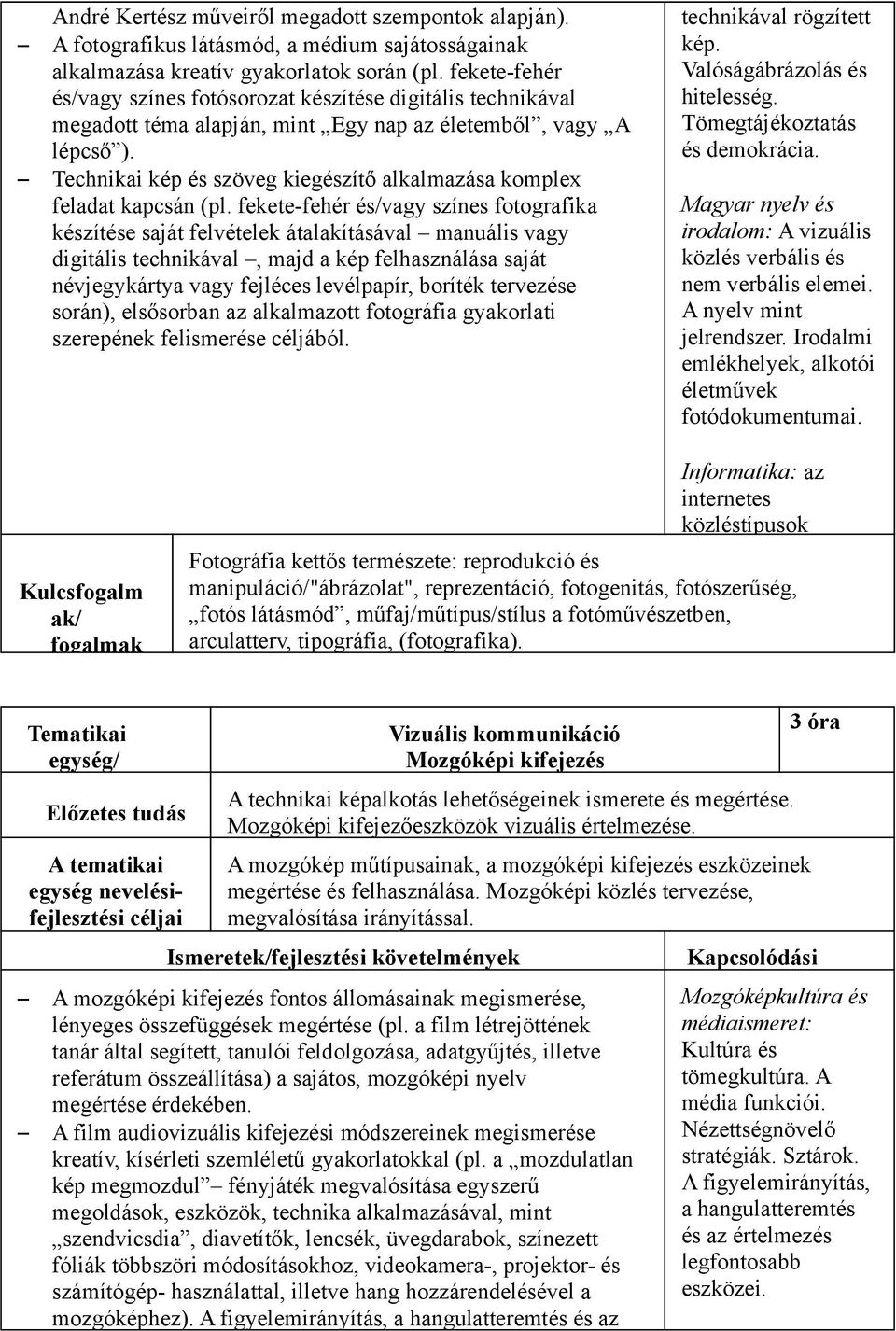 Technikai kép és szöveg kiegészítő alkalmazása komplex feladat kapcsán (pl.