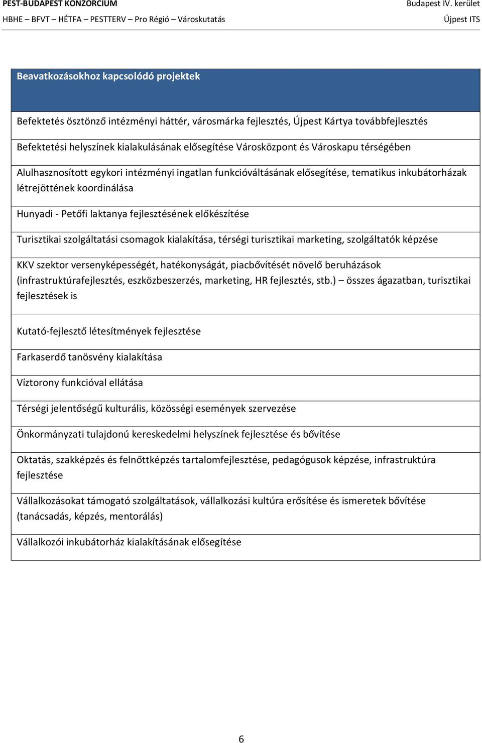 előkészítése Turisztikai szolgáltatási csomagok kialakítása, térségi turisztikai marketing, szolgáltatók képzése KKV szektor versenyképességét, hatékonyságát, piacbővítését növelő beruházások