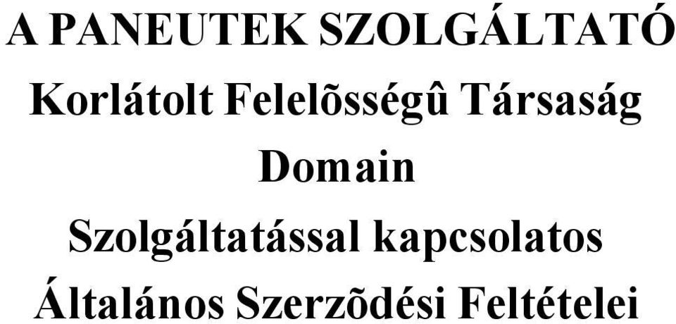 Társaság Domain